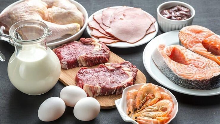 Permissible foods for a protein diet