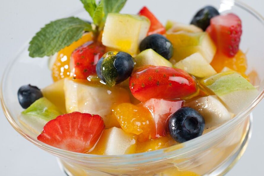 Fruit salad for your favorite diet